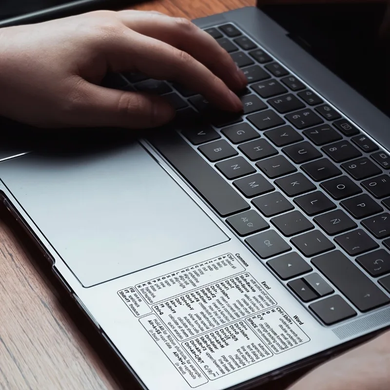 3pcs Windows PC Laptop Keyboard Reference Shortcut Stickers Laptop Skins Office Accessories