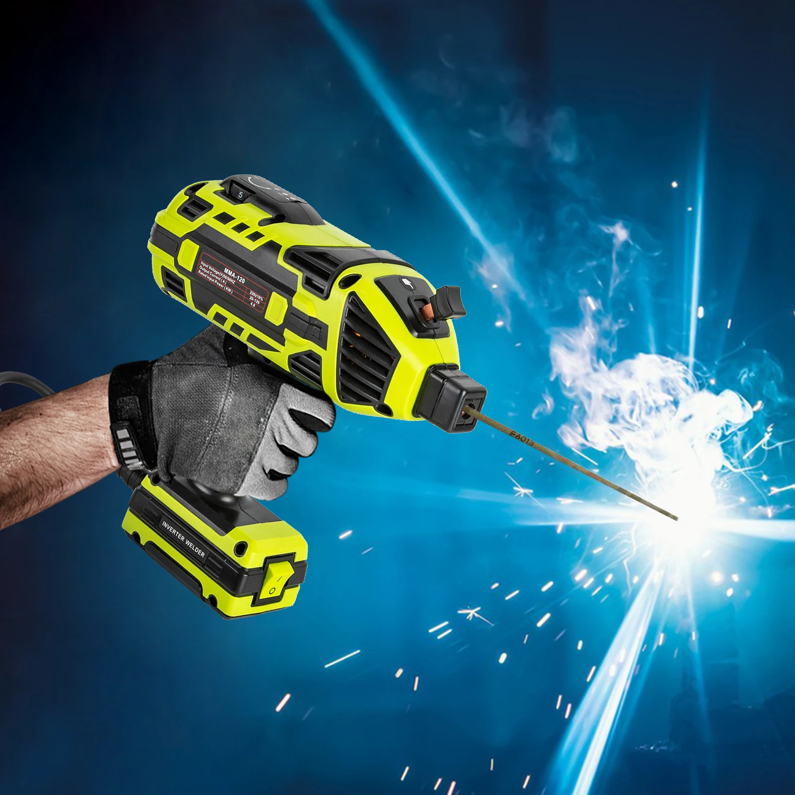 Handheld Welder ARC Welder Gun 6 Variable Current Adjustment IGBT Inverter for 3/32&ldquo;-1/8" Wire Rods Electric Kit portable welder electric welder mini welder