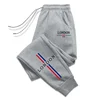 Mens Sweatpants Printing Casual Pants Outdoor Gym Fitness Sports Jogging Man Trousers Autumn Winter Versatile Sportswear 2025