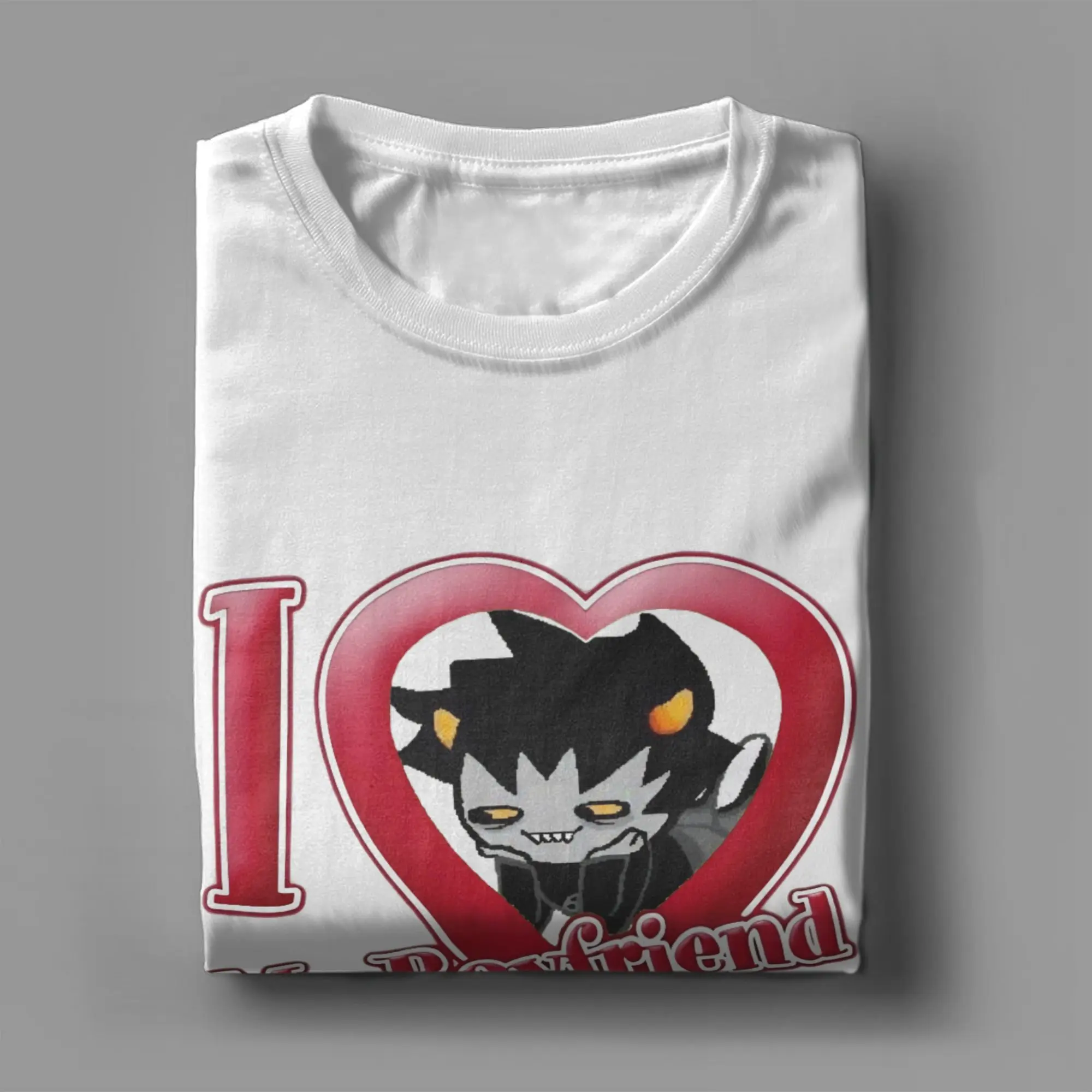 Ich liebe Karkat Vantas Herren Damen T-Shirt Homestucks Manga Lustiges T-Shirt Kurzarm O-Ausschnitt T-Shirts Baumwolle Große Größen Kleidung