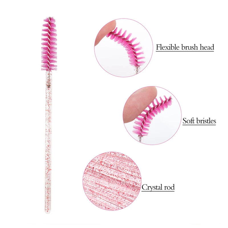 Wimperverlenging Benodigdheden Set Lash Micro Borstel Tape Lijmhouder Ring Eye Patch Wegwerp Mascara Toverstokken Applicator Make-Up Tool