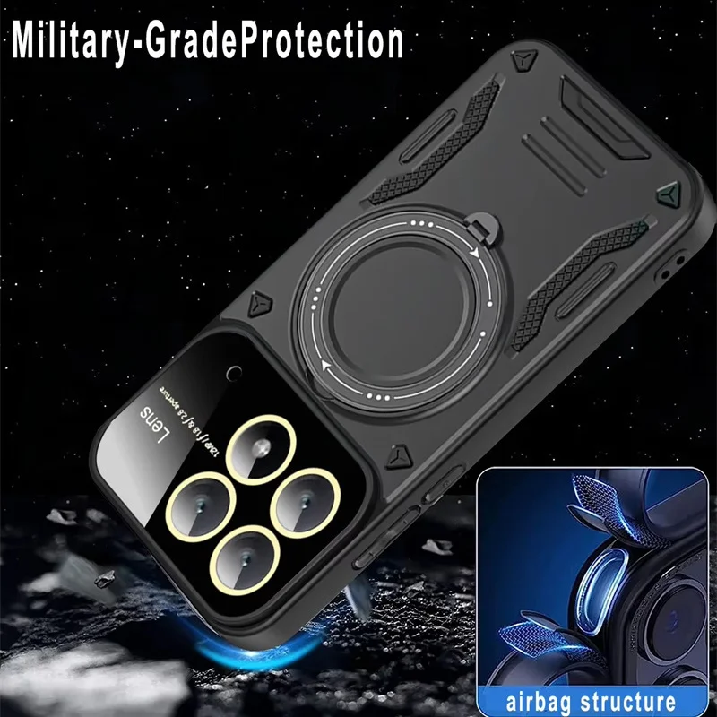 Magsafe Magnetic Ring Holder Stand Phone Case with Enhanced Protection