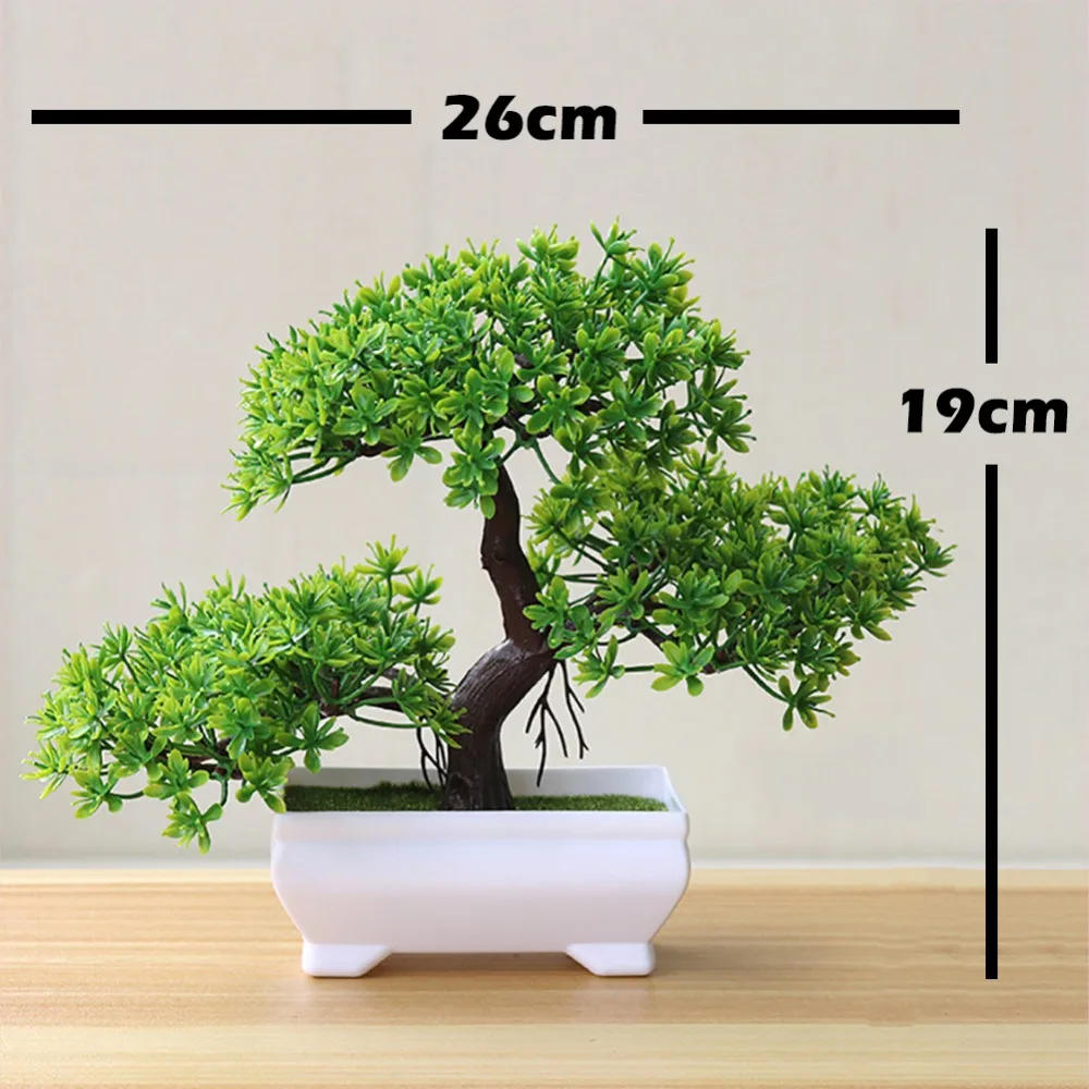 Artificial Plant Artificial Flower Home Decor Bonsai Tree Pot Plant Fake Flower Potted Ornament For Home Room Garden Decoration 5