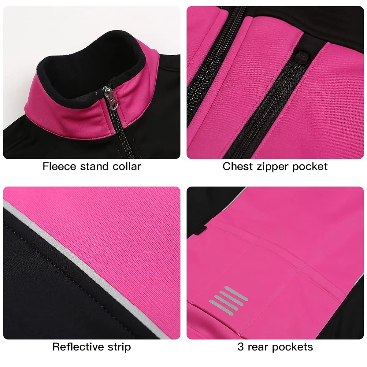 CATENA Womens Windproof Fleece thermal Jacket Running Cycling Sports Bicycle Jackets Warm Windbreaker Coats Women sport jacket