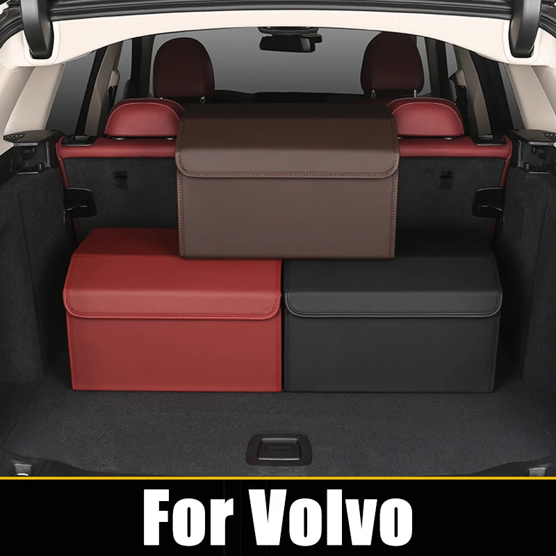 

For Volvo XC60 XC90 XC40 S90 V90 V60 XC 60 90 2015 2016 2017 2018 2019 2020 2021 2022 2023 Car Trunk Storage Box Tools Package