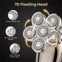 SEJOY Electric Shaver Hair Clipper 5IN1 Beard Trimmer Bald Head Shaver Wet & Dry 2