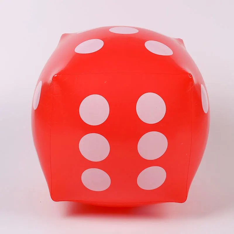 1 PC Random Color Decompression Toy Activity Inflatable Dice PVC Blow Color