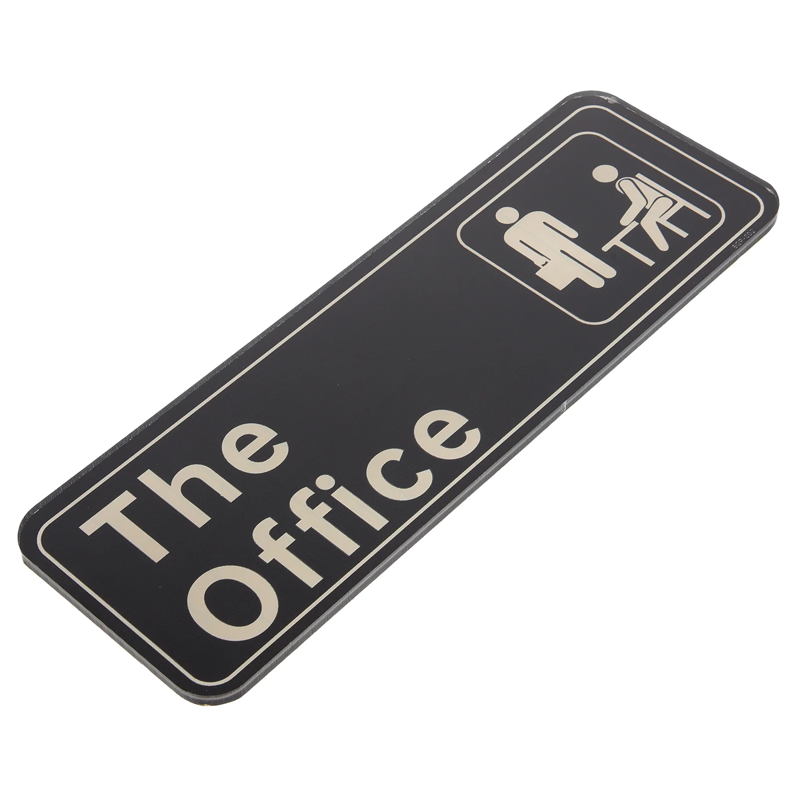 

Useful Office Sign Acrylic Black Trim Decorate Door Simple Style Adorn Informative