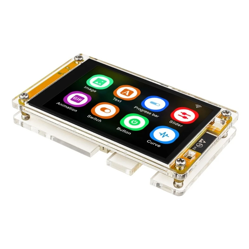 Acrylic Case Enclosure for ESP32 3.5'' Development Board Capacitive Touches Screen Fixing Housing Case