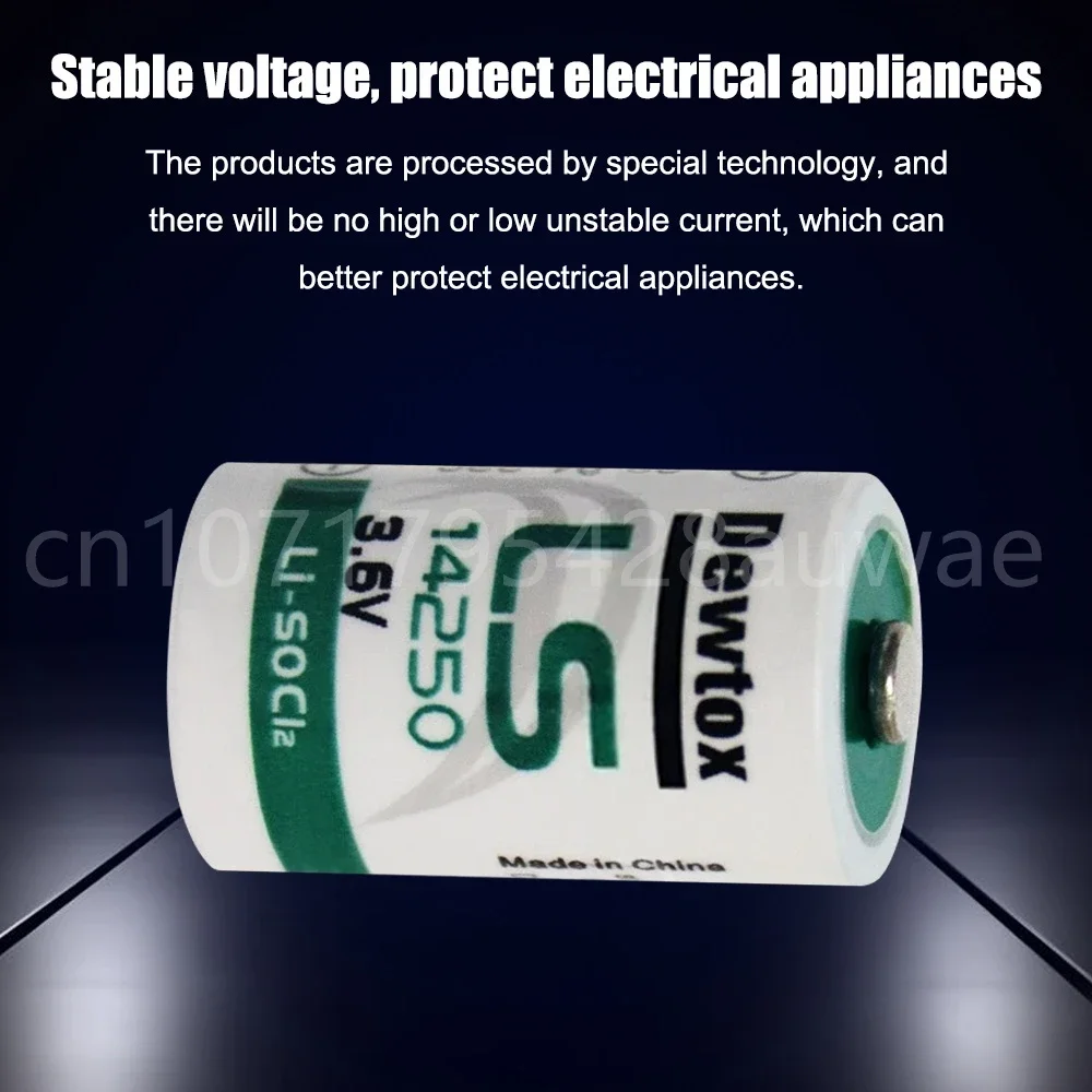 1PCS Dewtox LS14250 L14250 ER14250 14250 1/2AA TL-5902 3.6V Lithium Battery for PLC CNC Machine Tools Gas Meter Real Time Clock 4