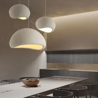 Modern Wabi-Sabi HDPE Led Pendant Light Living Dining Room Chandelier Lighting Home Decor Bedroom Kitchen Hanging Lamp Luminaire 2
