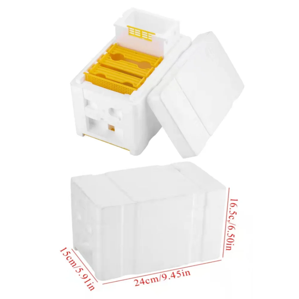Foam Pollination Boxes Bee Nest Tool Multi-Function Beehive Beekeeping King Box Bee Hive Frame Holder Equipment Kit bee breeding box beehive frame holder