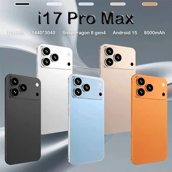 2026 HOT NEW Silicone Case For i17 Pro Max 7.3inch Android 15 Global Edition 10 Core 16GB+1TB 8000mAh 5G Dual SIM WIFI Google 1