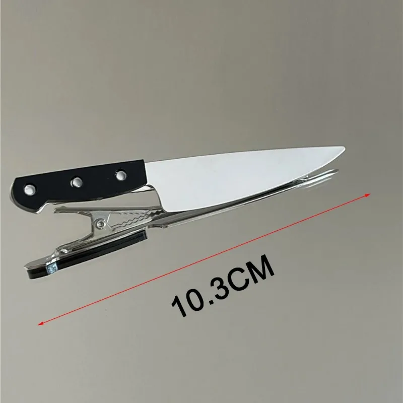 1pcs Knife Shape Hairpin Super Personality Hip-hop Punk Hair Accessories Sweet Cool Girl Side Clip Hair Clips for Women