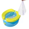 Children's Foldable Potty Training Seat Easy To Clean Toilet Seat Boys and Girls Birthday Gift Portable Travel Baby Potty 4