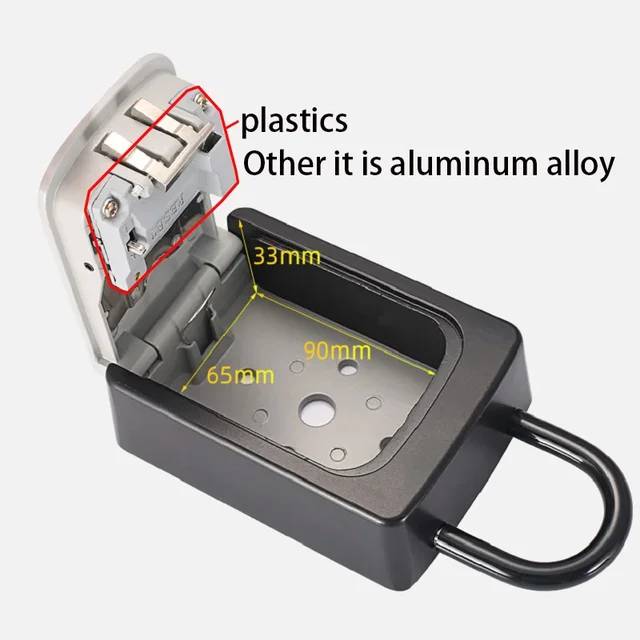 Secure External Password Storage Padlock Combination Lock Key Safe Key Box Lock box For Keys Lock Boxes key password box 6