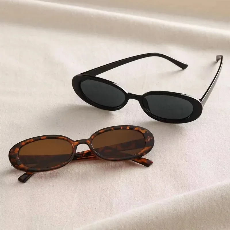 Vintage Oval Sunglasses Women Small Oval Sun Glasses Retro UV400 Eyewear