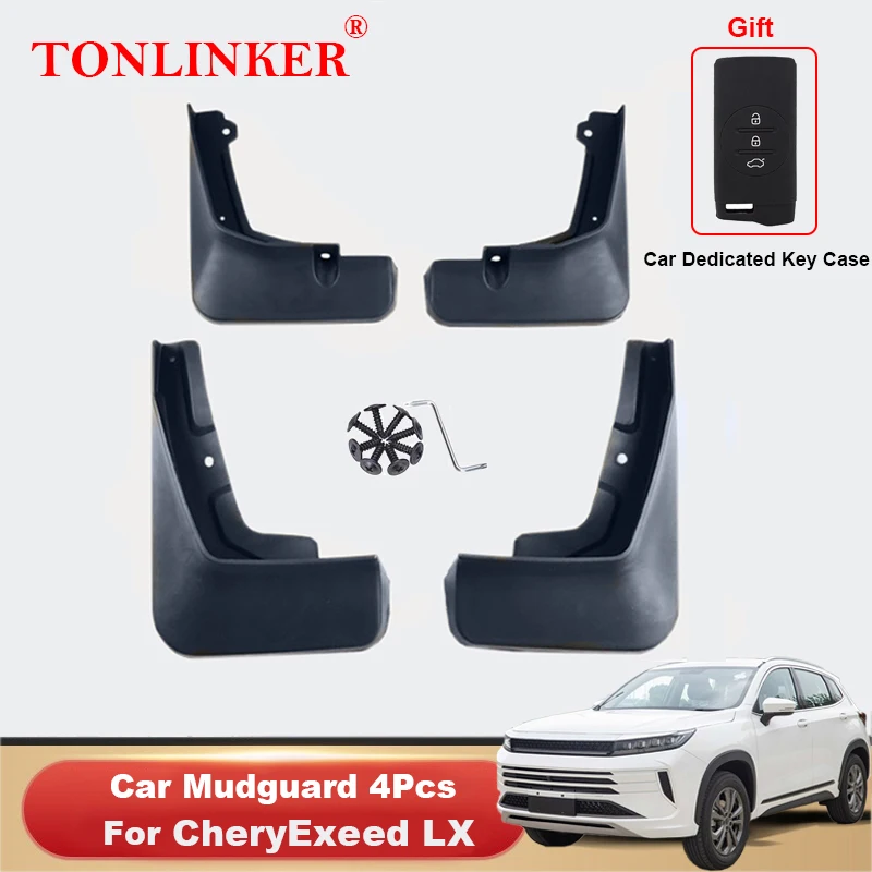 

TONLINKER Mudguard For CheryExeed Exeed LX 2021 2022 Mud Flaps Mudguards Splash Guards Fender Car Mudflaps 4Pcs Car Accessories