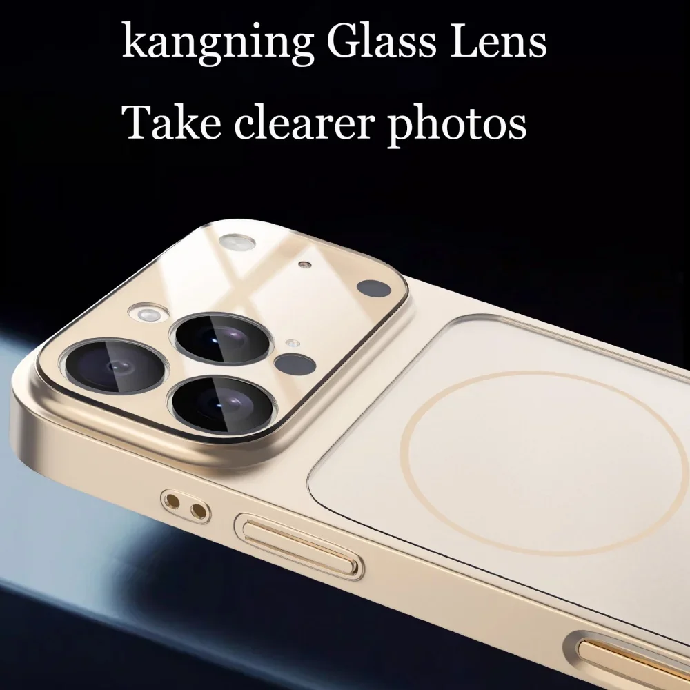 Enhanced Product Title:  
Premium Glass Nano Matte Case with Magnetic Wireless Charging Compatibility