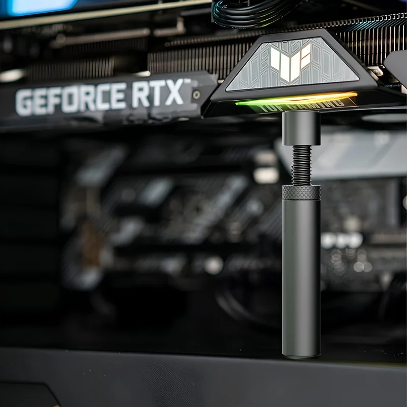 Enhanced Graphics Card Telescopic Stand with Magnetic Base