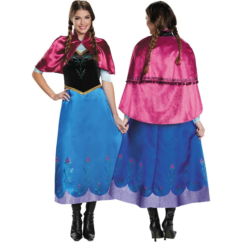 

Anime Anna Cosplay Costume Cute Princess Dress Haloween Carnival Role Play Party Children's Day Stage Performance Outfits