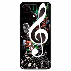 Black TPU Silicone Phone Case with Lovely Soft Painted Design for ZTE Blade A35e (R01.CH.55)