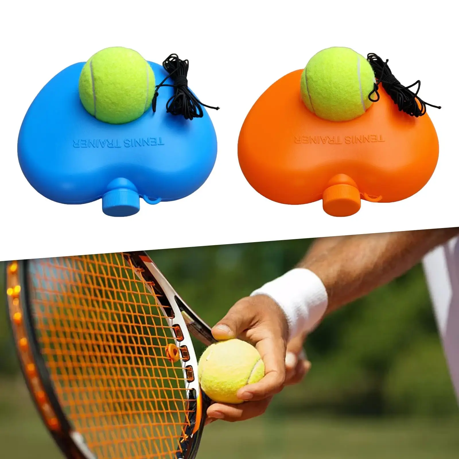 Singles Tennis Trainer with Tennis Ball,Tennis Training Equipment,Self Practice