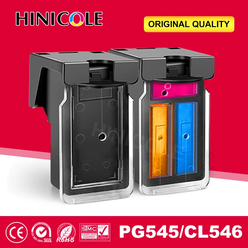 

HINICOLE 545XL 546XL PG 545 CL 546 XL Refill Ink Cartridge for Canon PG545 CL546 PG-545 Pixma MG3050 2550 2450 2550S 2950 MX495