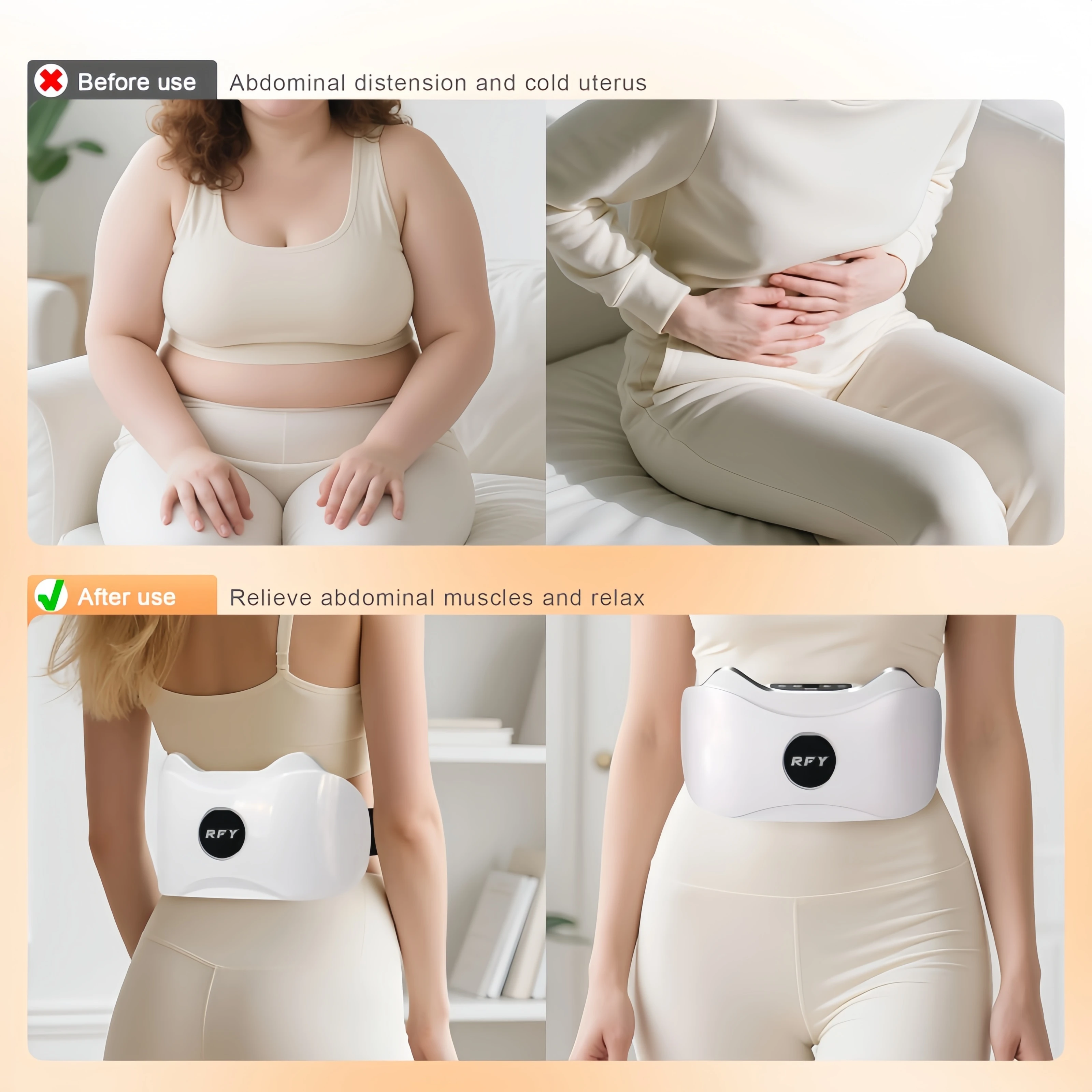 3 Massage Modes Abdominal Massager Wireless Multifunctional Electric Fat Remover Portable Cellulite Massager