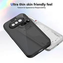 Matte Translucent Magnetic Shockproof Case with Wireless Charging Capability for Nothing Phone (4a) (Black No Magnetic )