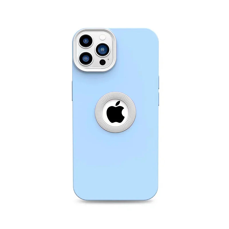 thumbnail image 1 of Funda de lujo con agujero en el logotipo de Candy para iPhone 15, 14, 13, 12, 11 Pro Max Plus, funda trasera suave de silicona líquida a prueba de golpes, accesorios para teléfono, 1 of 5