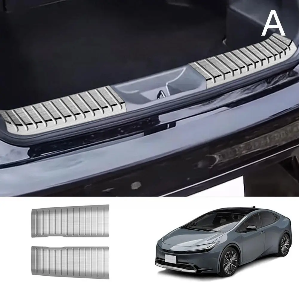 Toyota Prius 60 시리즈 2023 2024 자동차 액세서리 Q6Z1 용 새 뒷문 씰 스트립/뒷 트렁크 플레이트 가드 풋 페달 보호대