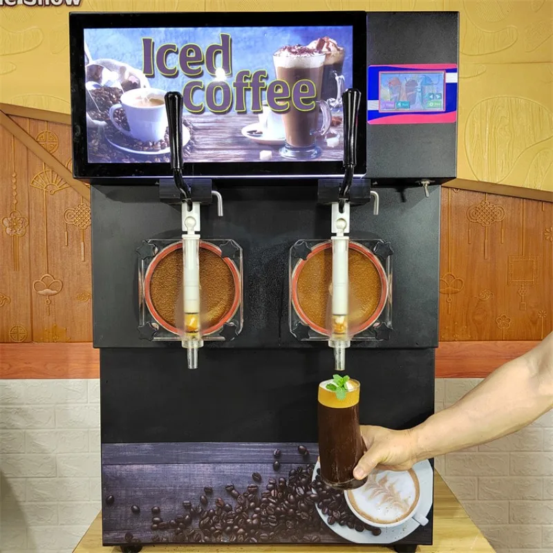 Description Picture 2 of itemCommercial Juice Dispenser Frozen Yogurt Slush Machine Ice Cream Machine/Mexico Iced Coffee Snacks Machine