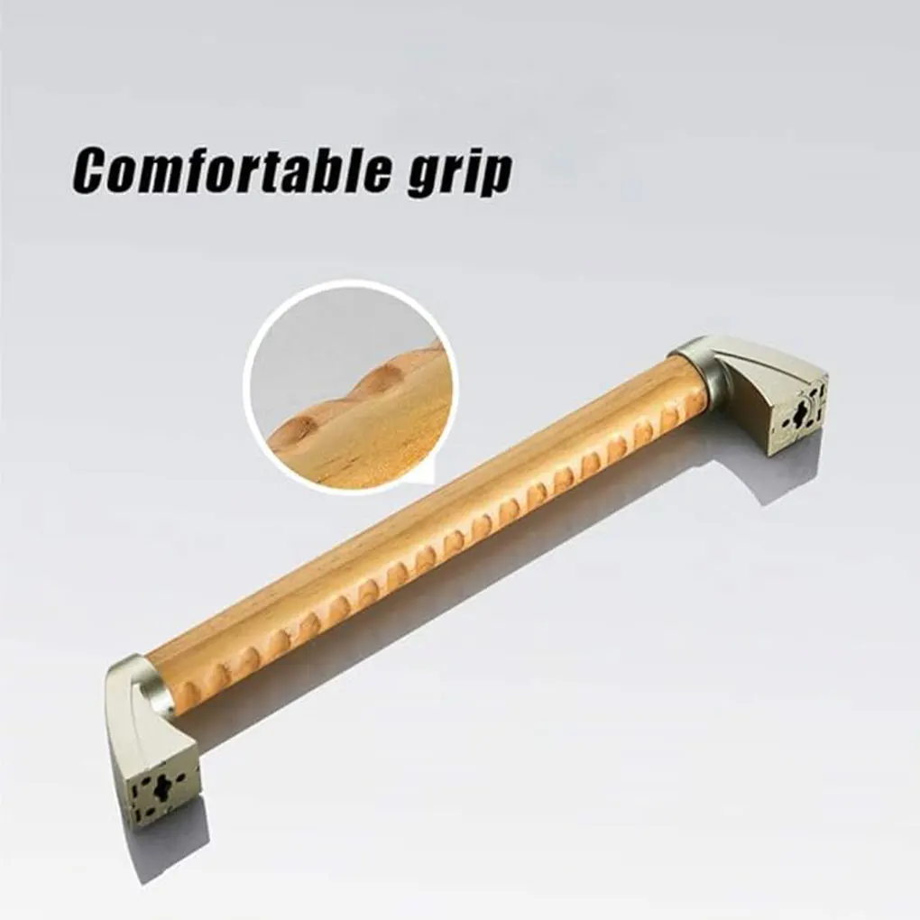 Wooden Bathroom Handrail Handle Designed For Safety And Comfort Strong Load-bearing Capacity