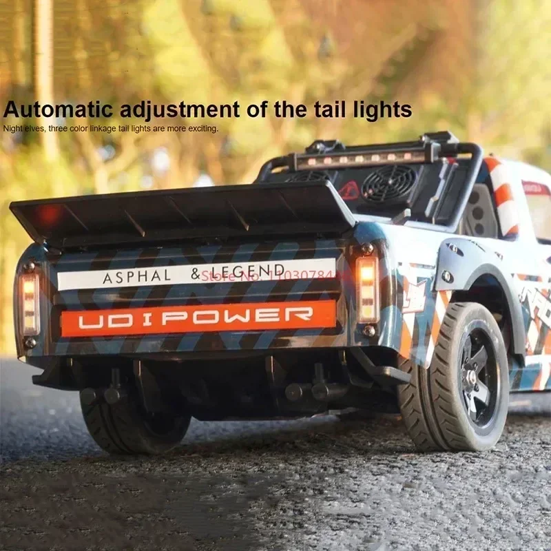 UDIRC Flat Run UD1005 1/10 4WD RC Highway Racing Brushless Remote Control Car Electric Model LED Lights Adult Boys Toy 5