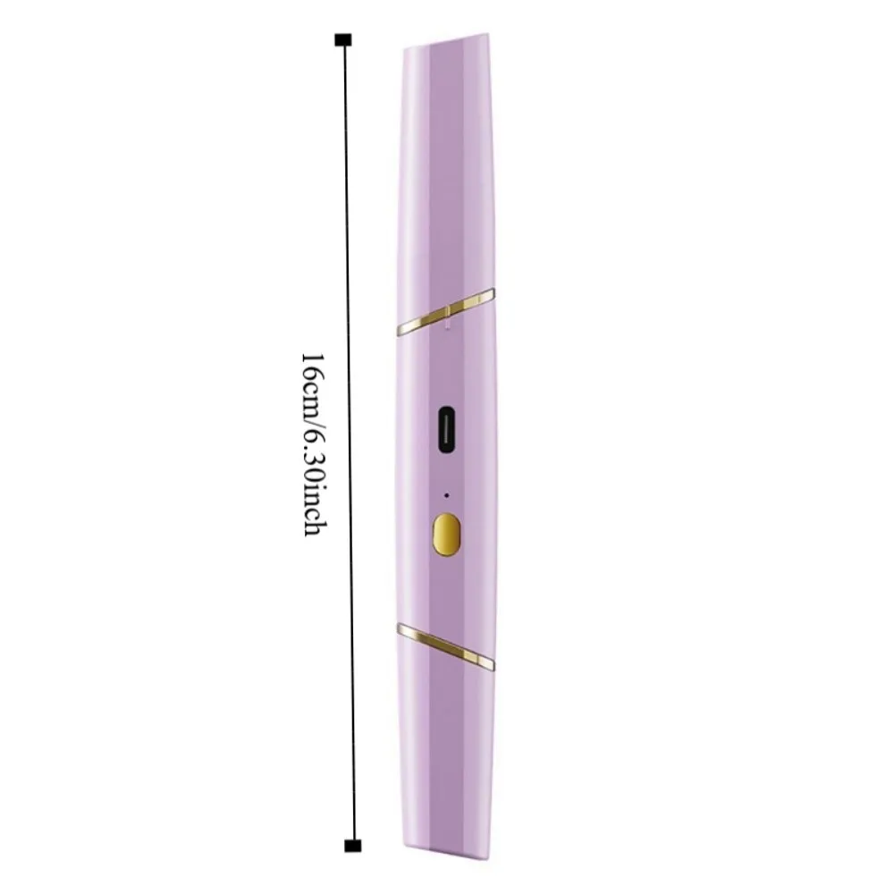 휴대용 전기 제모기 립스틱 모양 배터리 구동 복숭아털 제거기 방수 안전 콧수염 면도기 볼살 제거기