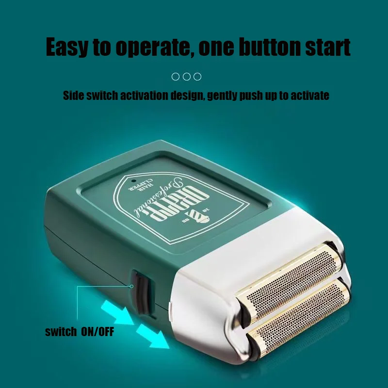 ORATE Professional Push White Hair Brightening 7W 11000RPM Motor Electric Shaver Barbershop Men's Hair and Beard Trimmer Clipper 4