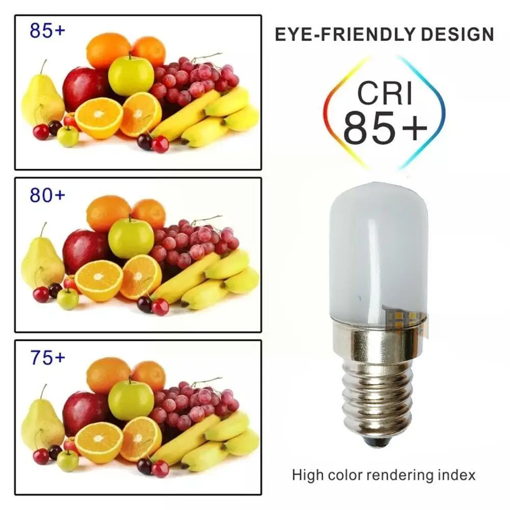 1Pc 2w E14 Led Fridge Light Bulb Refrigerator Corn Bulb White/warm Replace Led  Lamp Halogen Smd2835 Light For Home Office - AliExpress