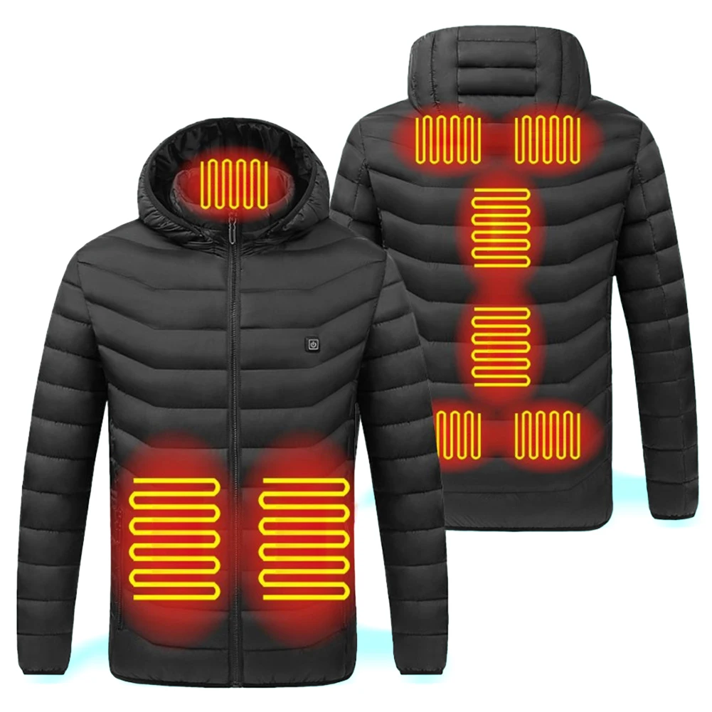 

9 Heated Areas Electric Heating Jackets Wind-Proof USB Charging Electric Heated Jackets Fast Heating Washable for Outdoor Sports