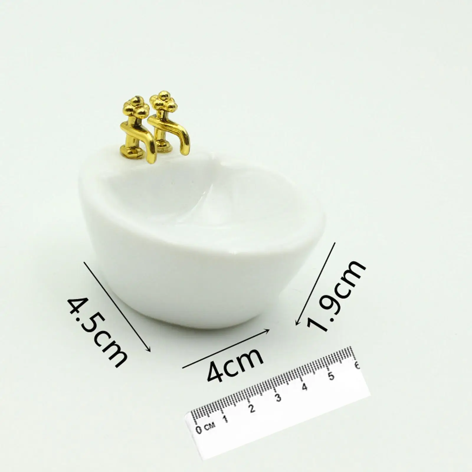 1:12 Scale Miniature Washbasin Pretend Toy Mini Ceramic Washbasin Mini Basin Sink for Kids Gifts Dollhouse Decor Accessory 1:12 Scale Miniature Washbasin Pretend Toy Mini Ceramic Washbasin Mini Basin Sink for Kids Gifts Dollhouse Decor Accessory