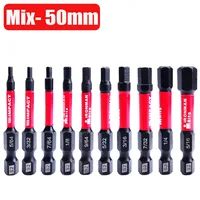 Embouts de tournevis à percussion en acier S2, embouts de perceuse universels, embouts de tournevis à insertion hexagonale, embouts de tournevis magnétiques antidérapants 6