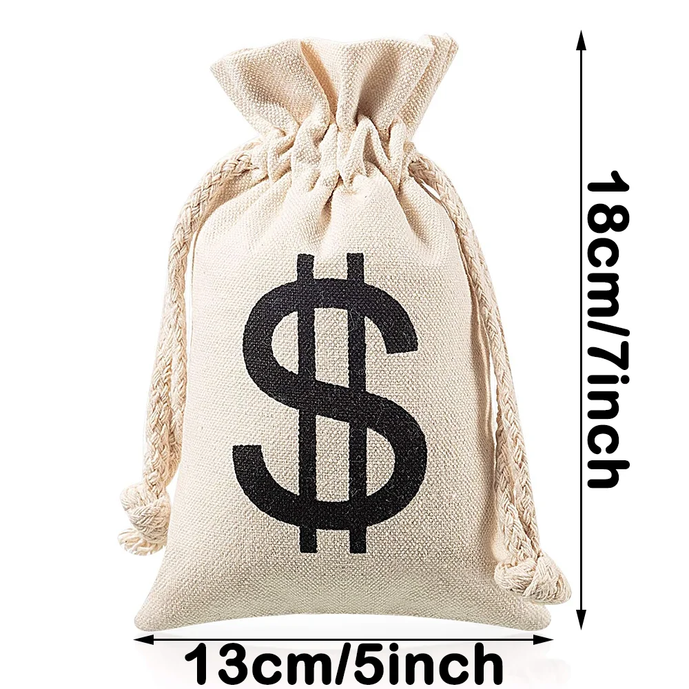 Money Bag With Drawstring Closure For Party Favours And Props_voghion.com