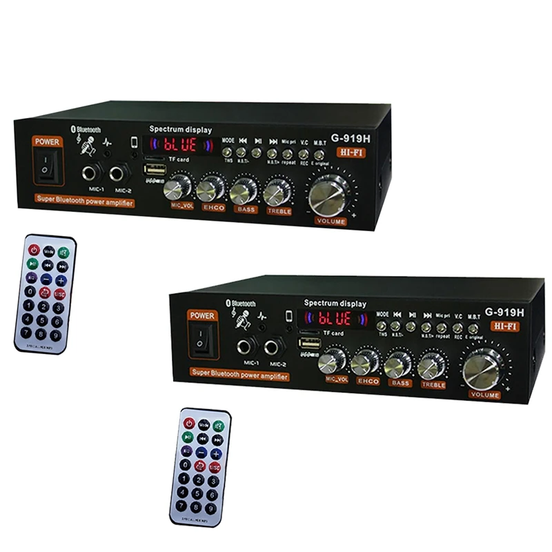

Усилитель мощности для дома, 1000 Вт, G919H, HIFI, Bluetooth 5,0, аудиоусилитель, сабвуфер, динамики, USB усилитель, прочная вилка стандарта США