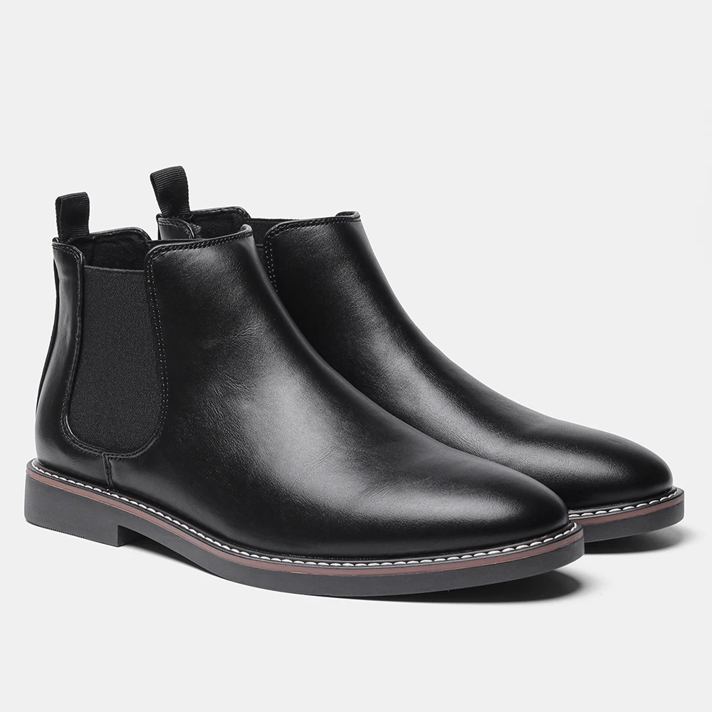 Size 40-46 Men Chelsea Boots Yellowwing Brand Leather Men Ankle Boots Comfortable For #KD5232