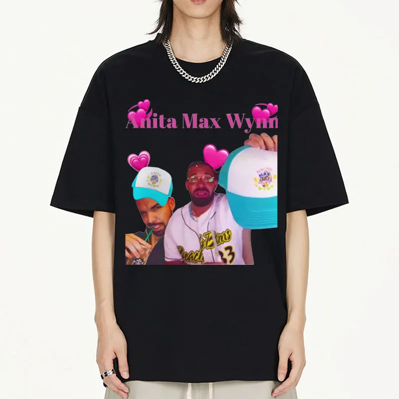 

Hot Sale Rapper Drake Anita Max Wynn Print T Shirt Men Women's Clothes Fashion Graphic T Shirts Hip Hop Oversized Short Sleeve