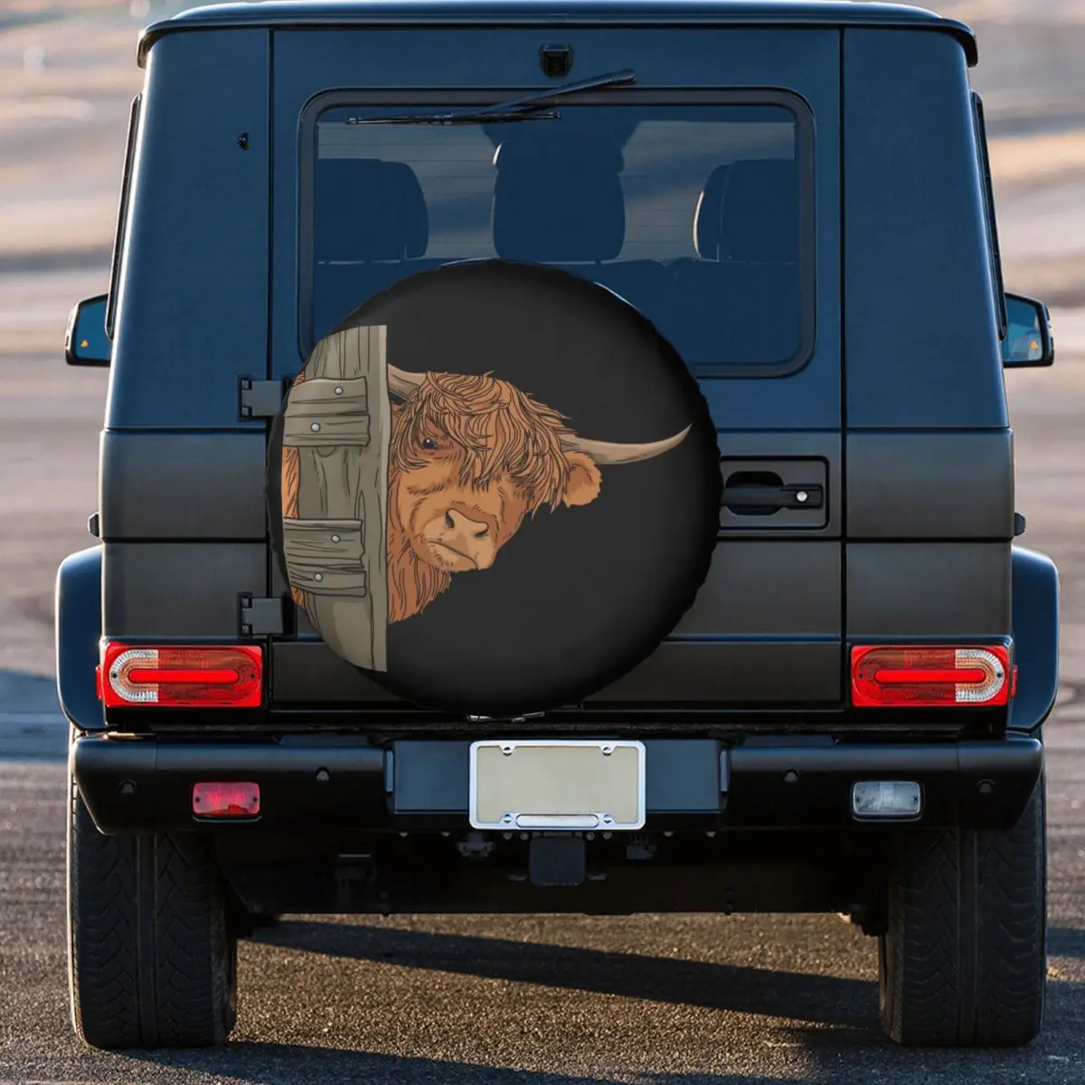 Scottish Highland Cow Spirit Spare Tire Cover For Jeep Hummer Custom Cattle  Farm Animal Car Wheel Covers 14" 15" 16" 17" Inch Car Covers AliExpress