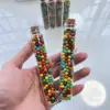 Small Glass Test tube 48 pcs/lot 11*22*120mm 35ml Glass Bottles With Cork Crafts Tiny stash Jars wishing Glass Jar Bottle 4