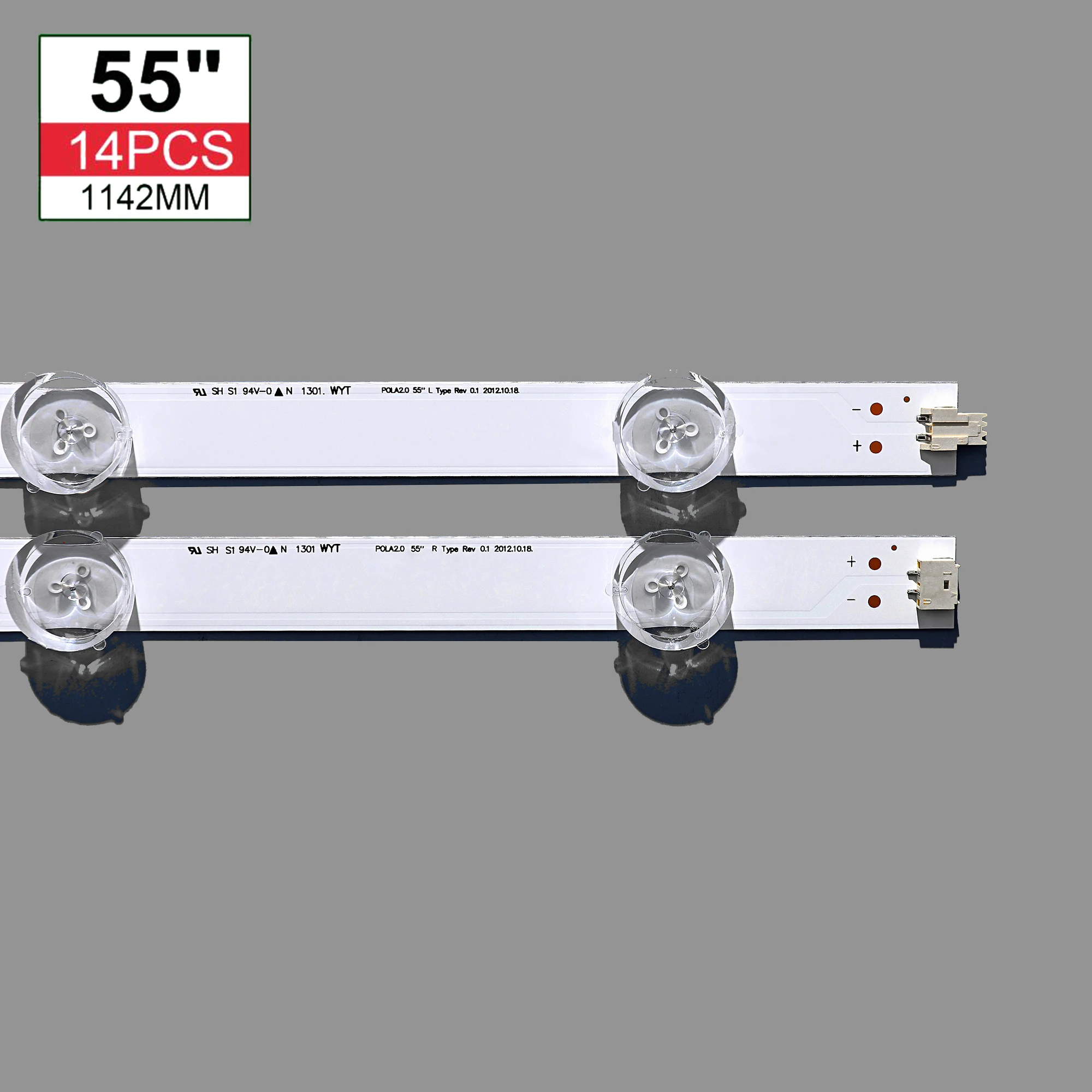 14pcs x Innotek POLA 2.0 LIG 55 &TV 55LN5700 55LN5200 55LA6200 LN54M550060V12 55LN5400 LZ55O1LCEPWA 55LA6205