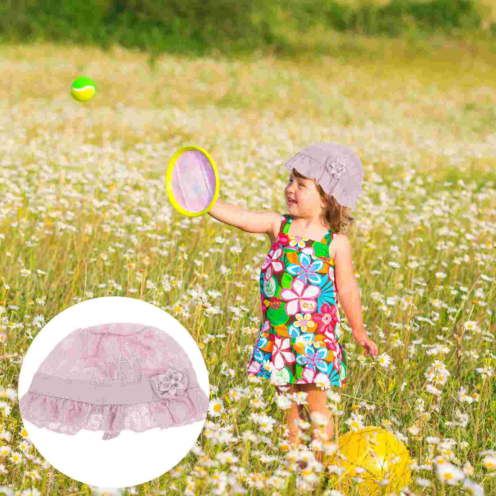 Baby Topper Bonnet Baptism Newborn Clothes Sun Hat for Infant Lace Girl Christening Clothing