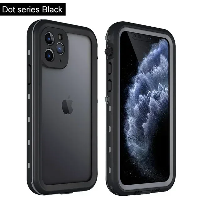 Pro Max Waterproof Shockproof Dustproof Phone Case with Screen Protector - Full Body Protective Cover